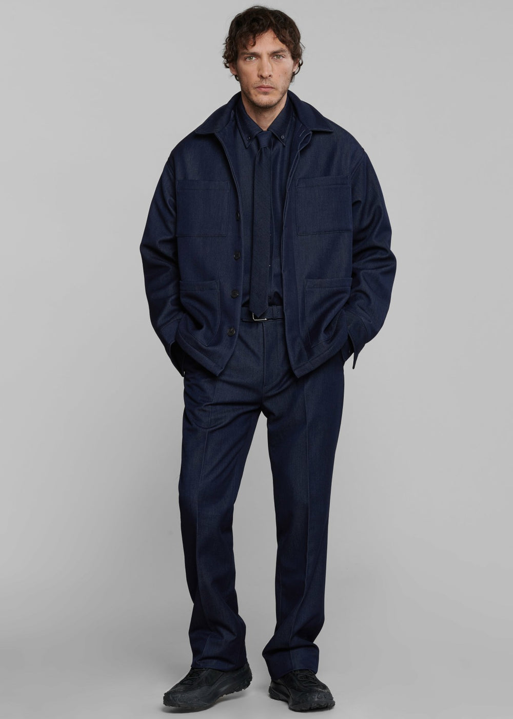 Mason Boxy Jacket - Indigo