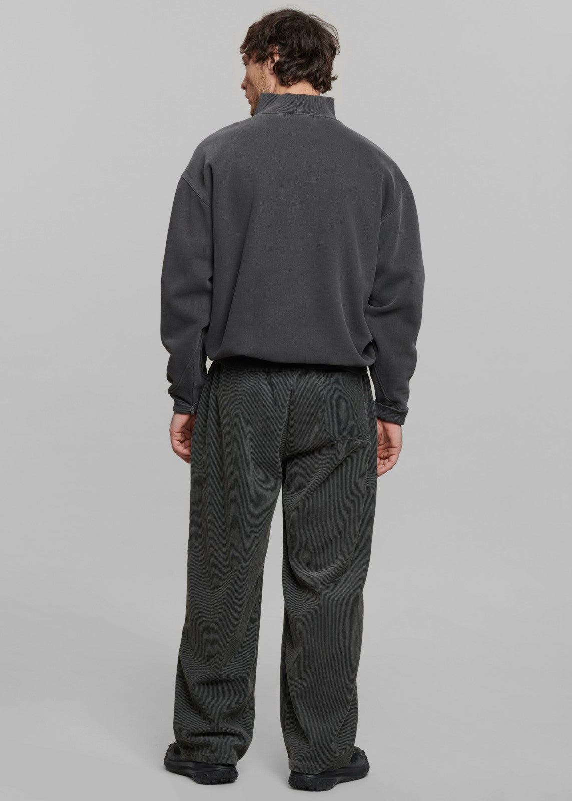 Brixton Corduroy Joggers - Charcoal