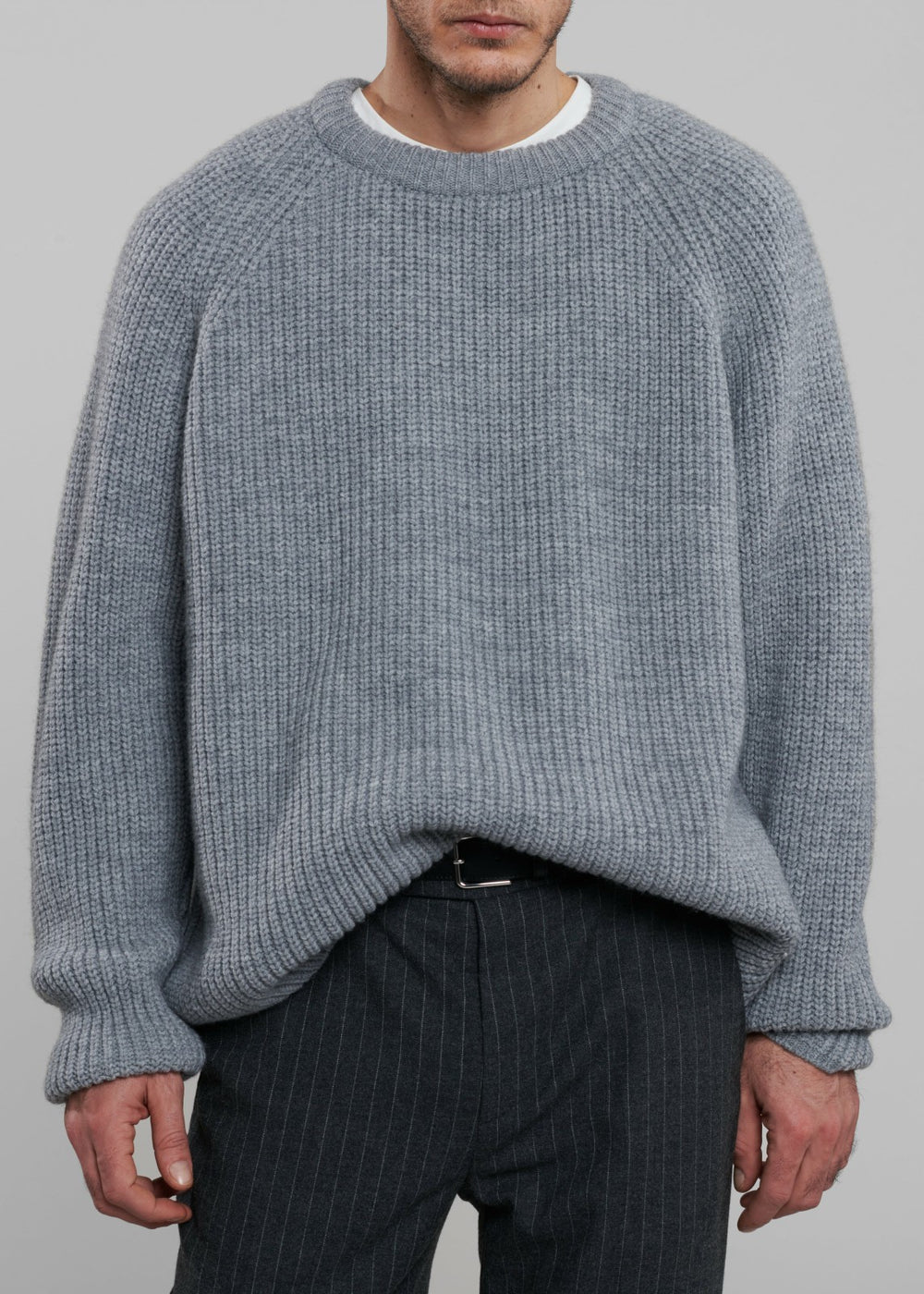 Carter Crew Neck Sweater - Grey