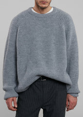 Carter Crew Neck Sweater - Grey