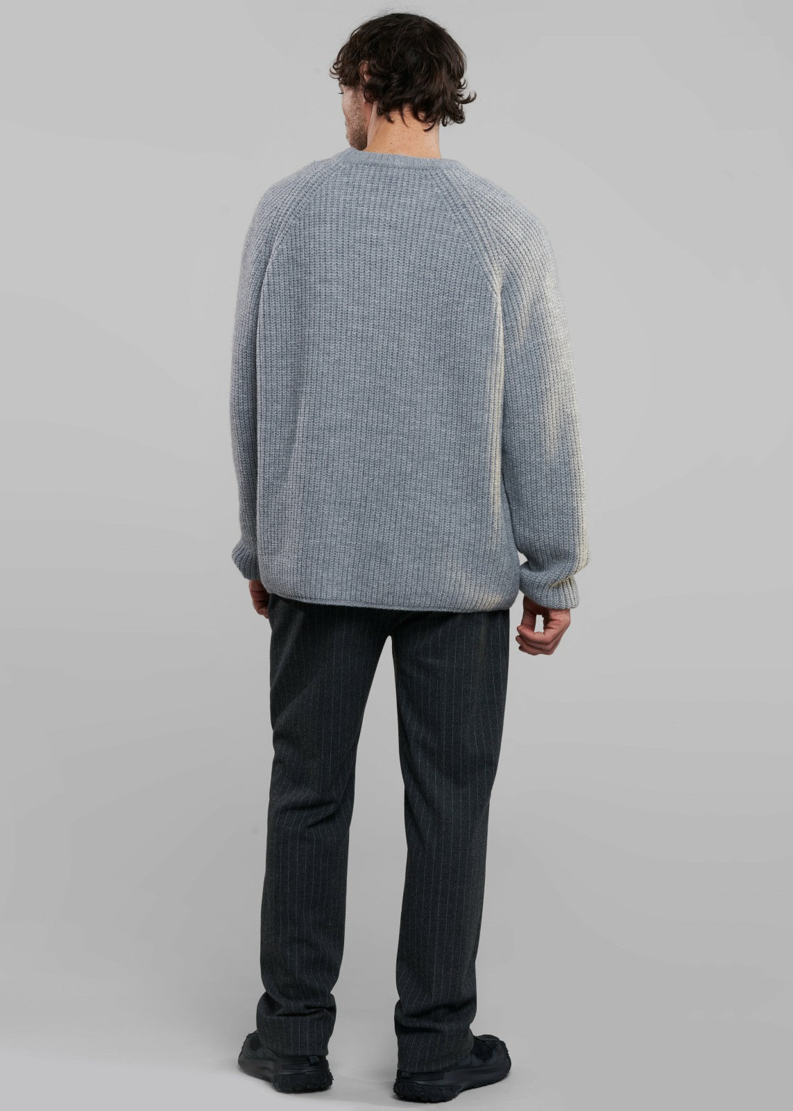 Carter Crew Neck Sweater - Grey