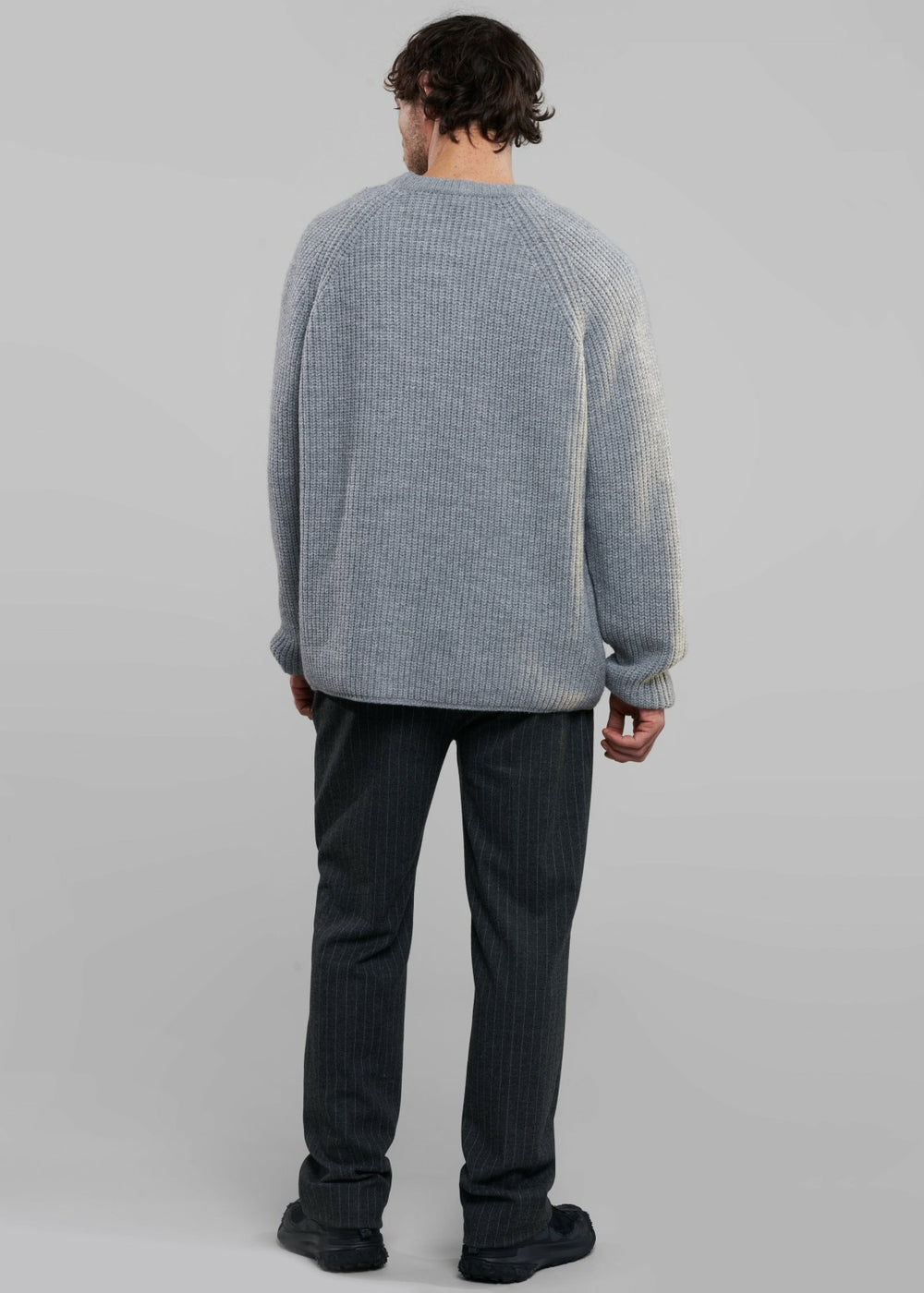 Carter Crew Neck Sweater - Grey