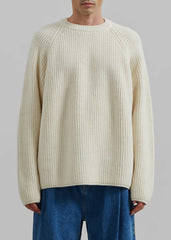 Carter Crew Neck Sweater - Beige