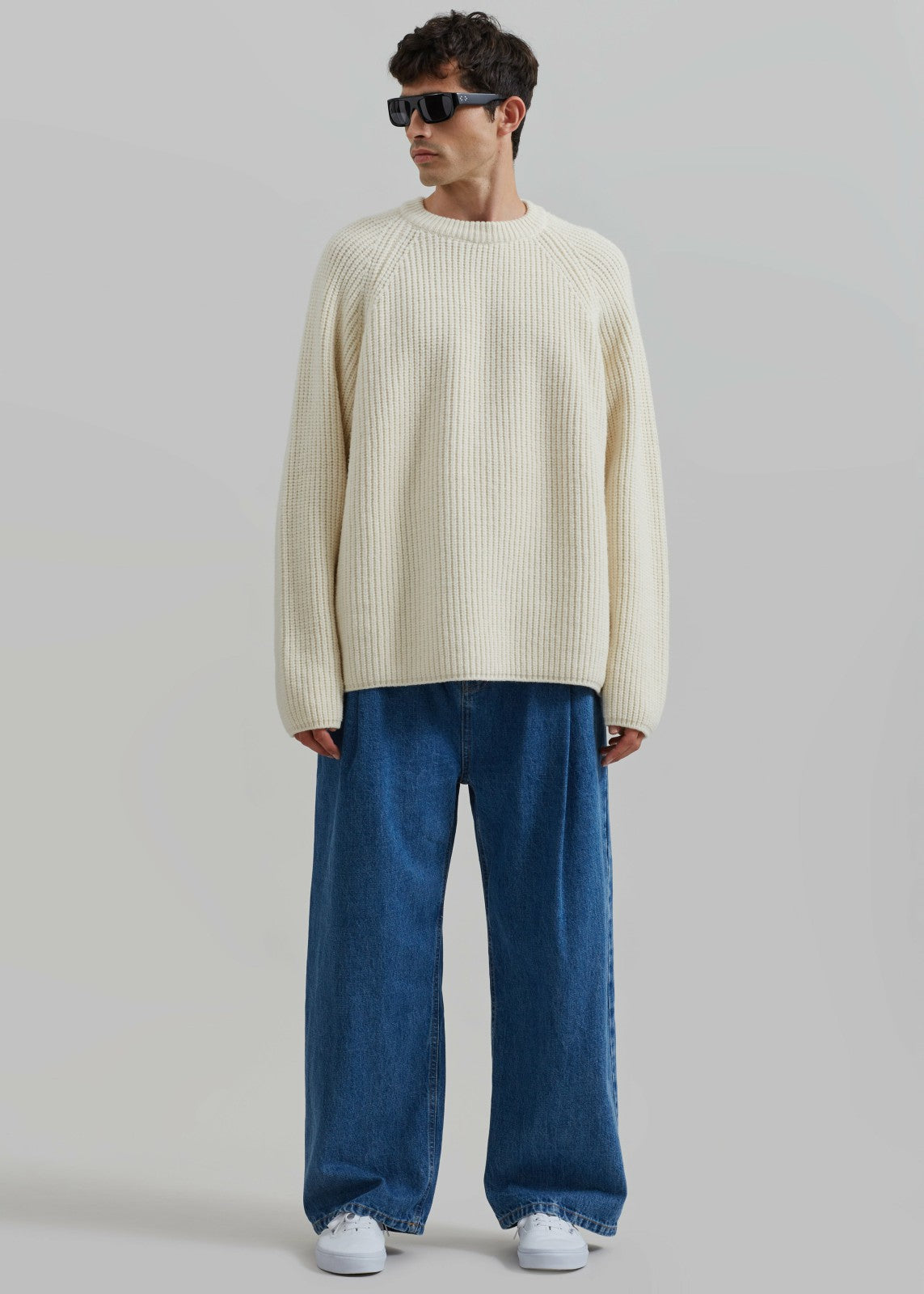 Carter Crew Neck Sweater - Beige