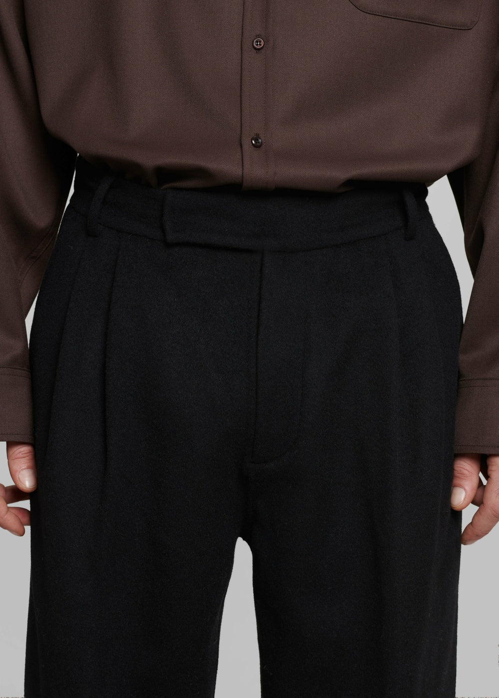 Beo Wool Suit Pants - Black