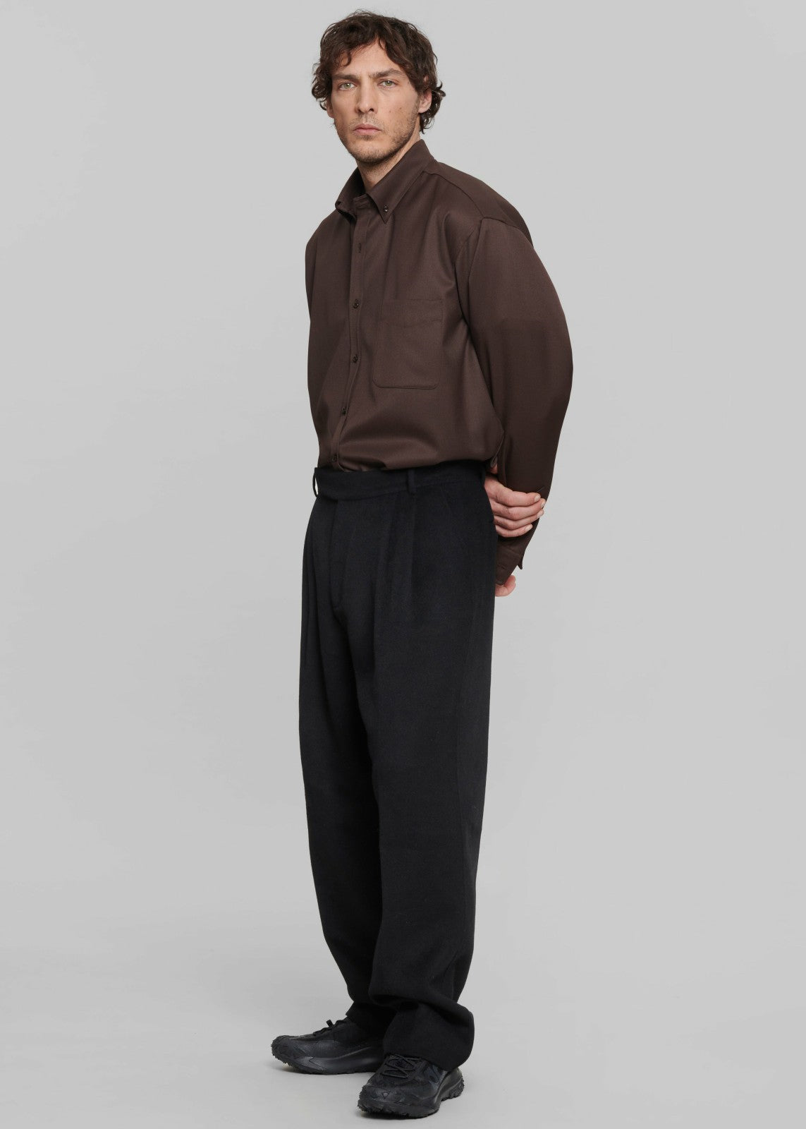 Beo Wool Suit Pants - Black