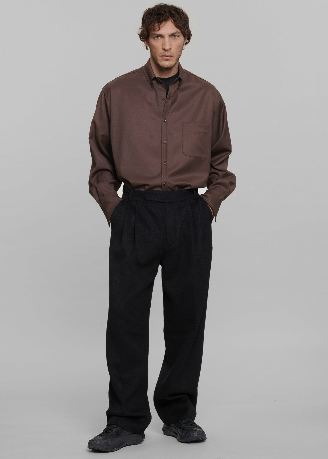 Beo Wool Suit Pants - Black