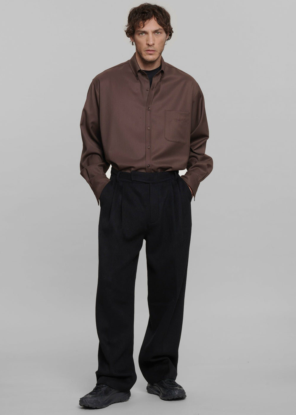 Beo Wool Suit Pants - Black