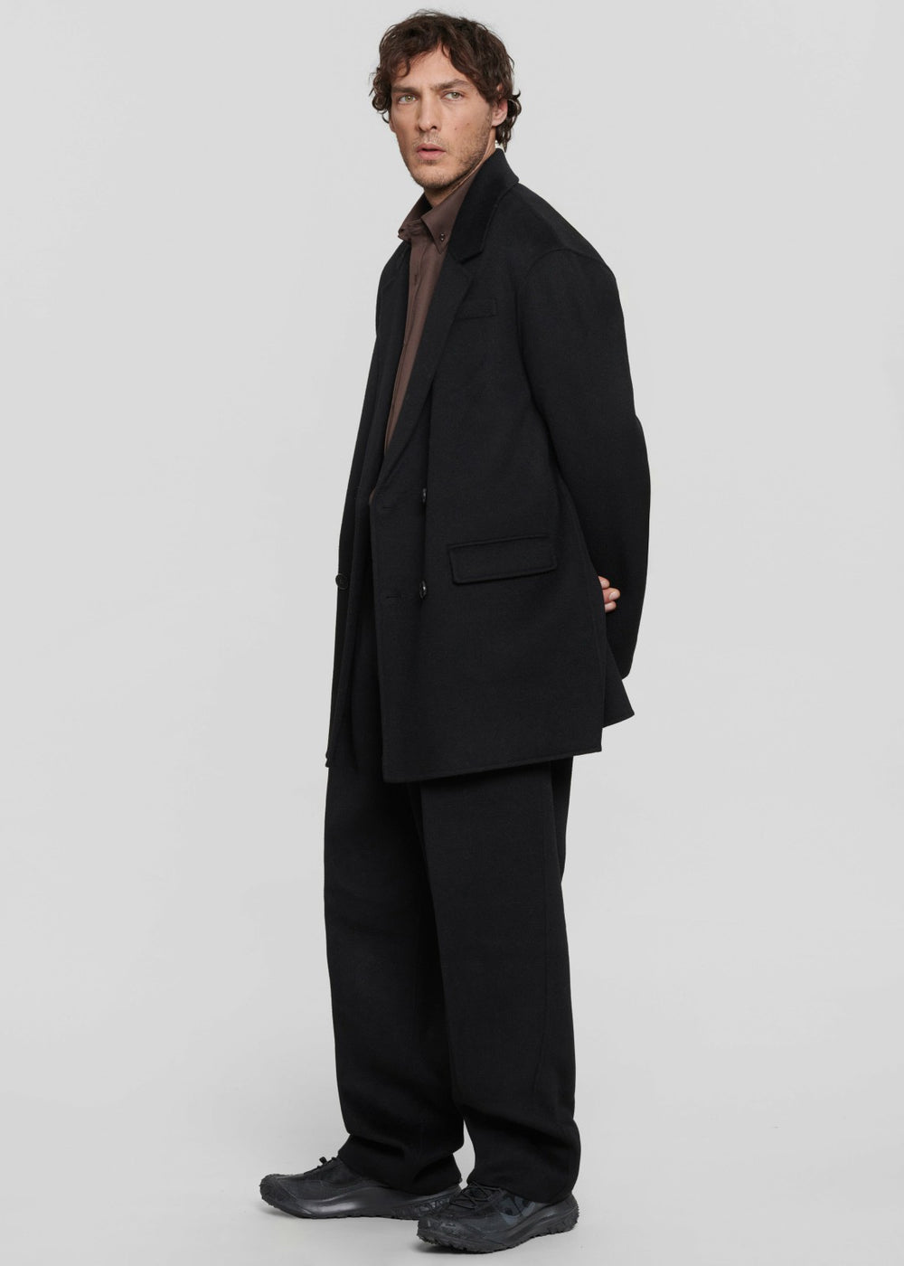 Beo Wool Suit Pants - Black