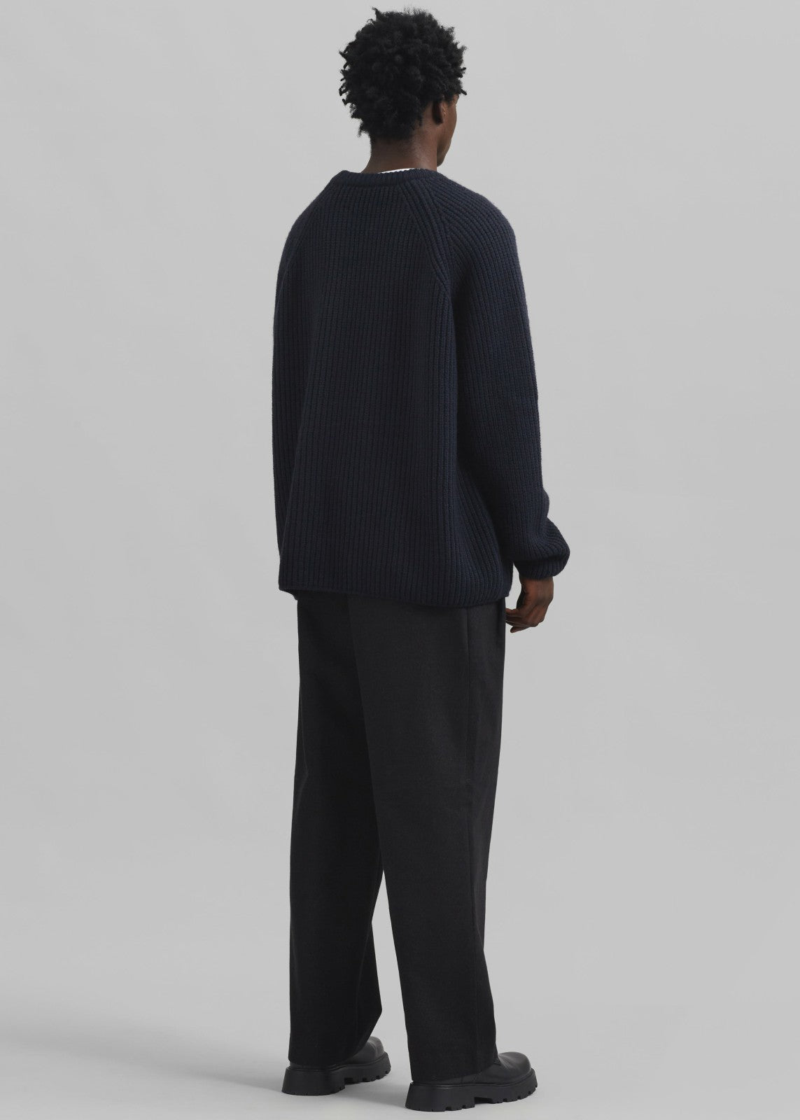 Carter Crew Neck Sweater - Navy