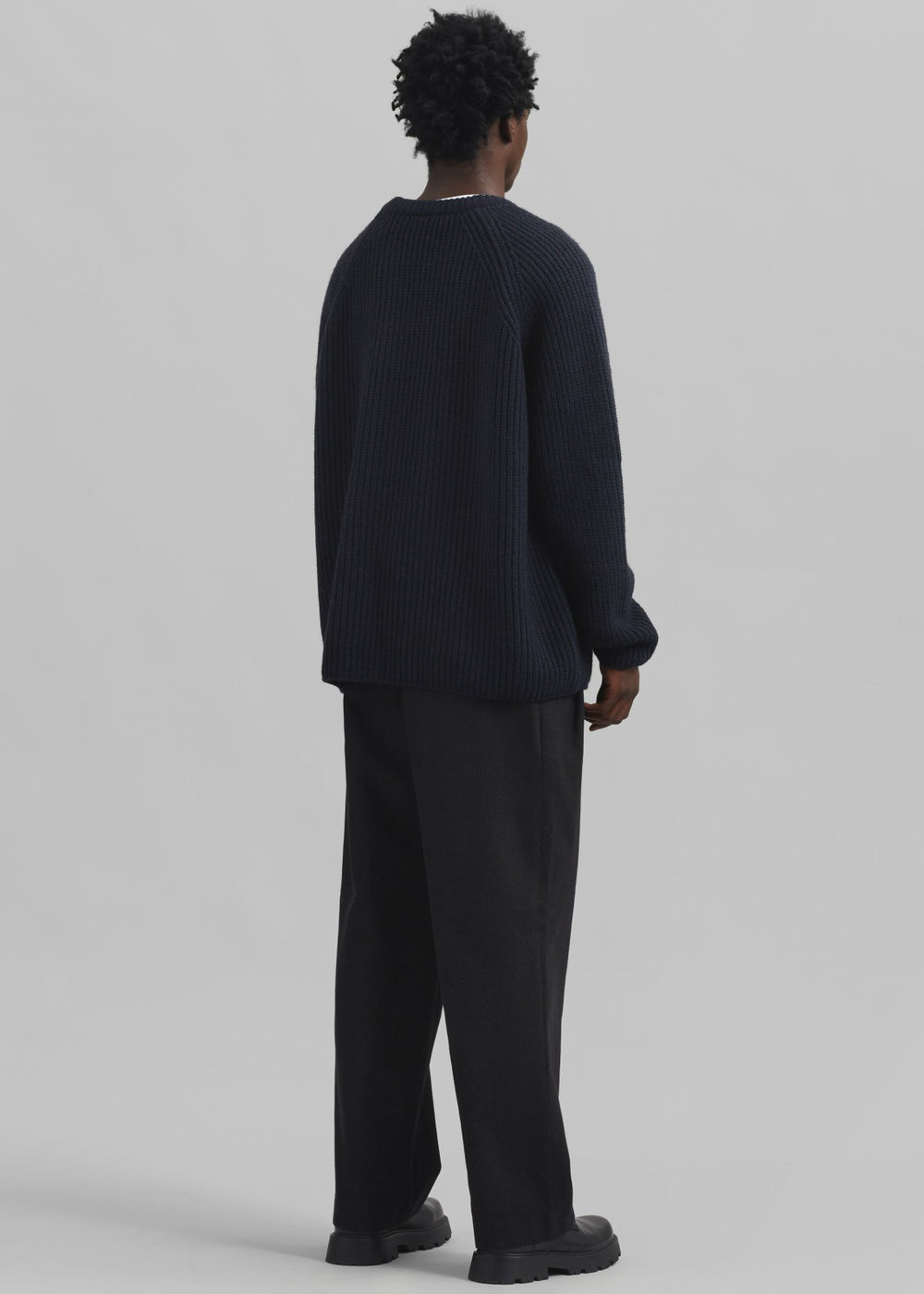 Carter Crew Neck Sweater - Navy