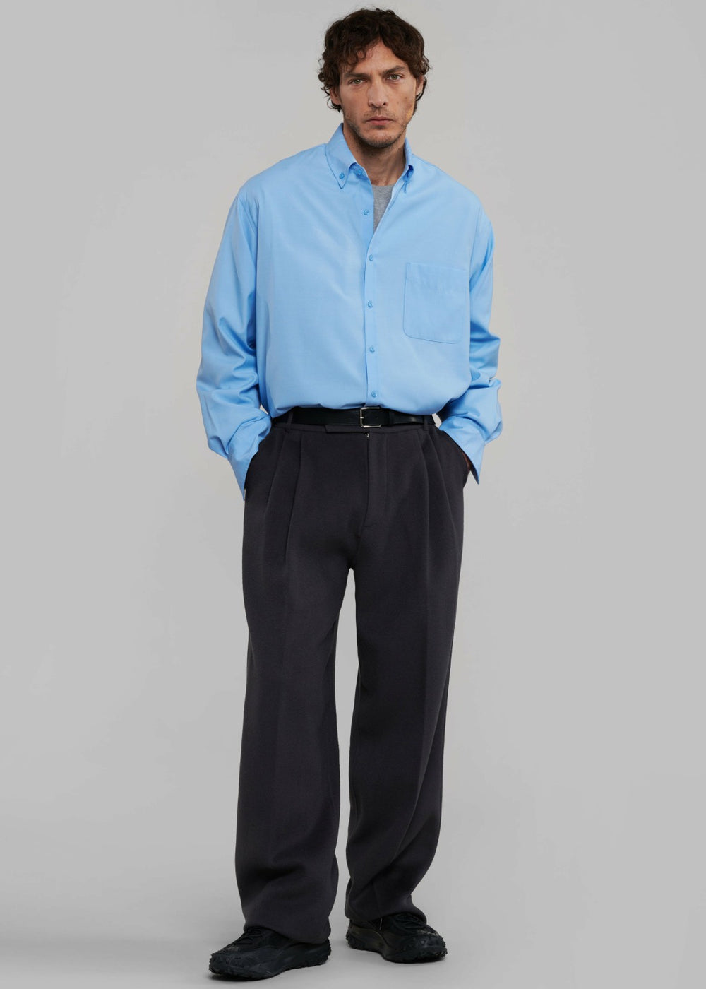 Beo Wool Suit Pants - Dark Grey