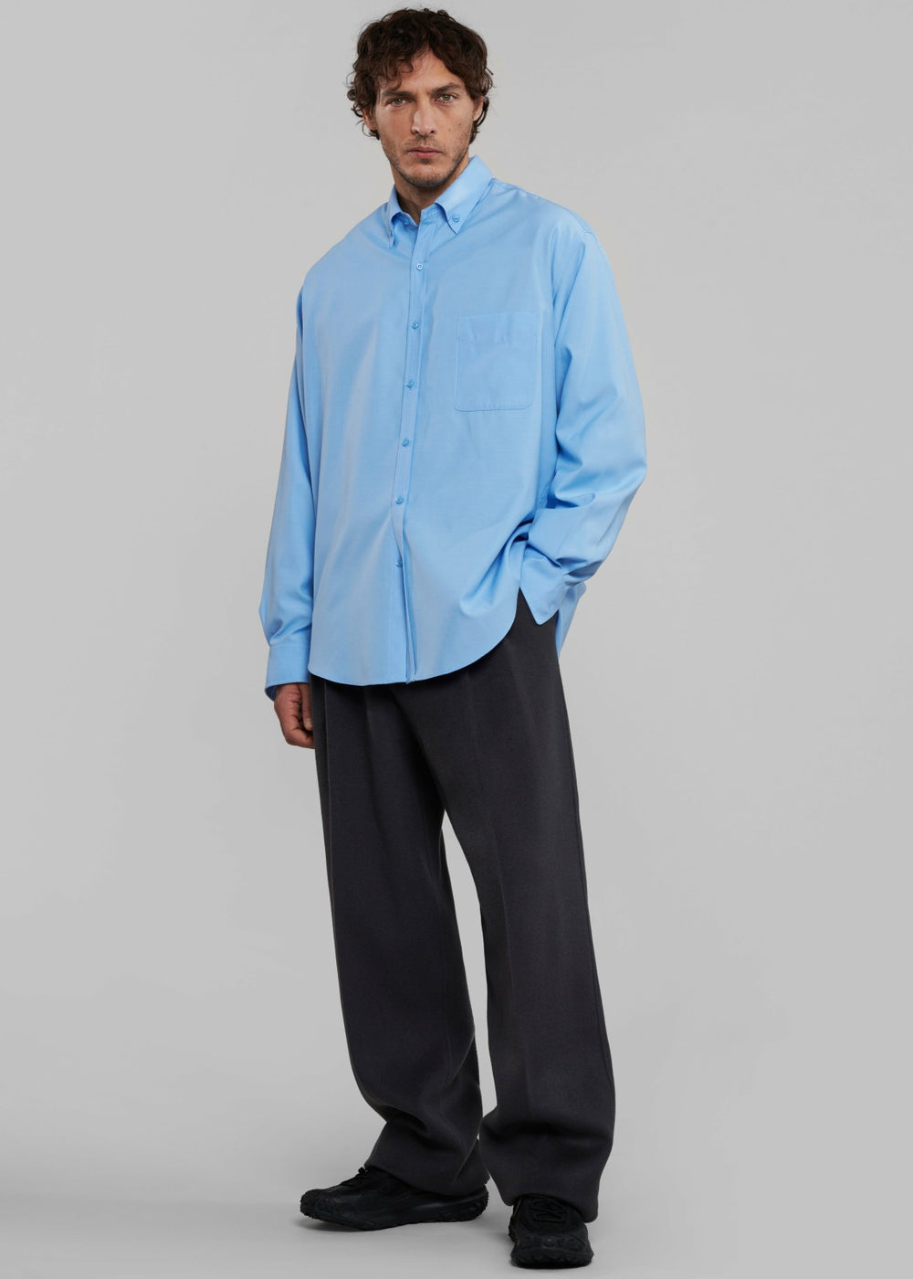 Beo Wool Suit Pants - Dark Grey