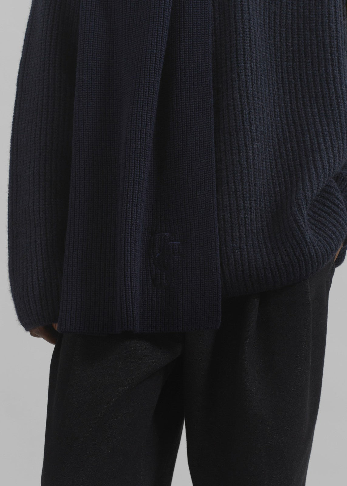 Colton Wool Scarf - Navy