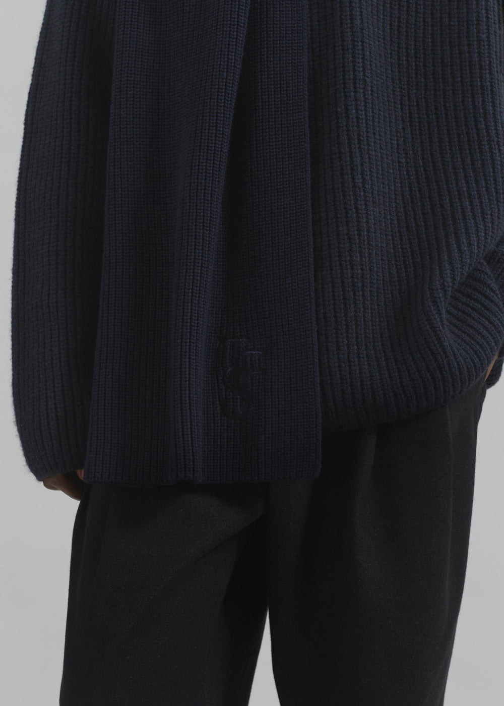 Colton Wool Scarf - Navy