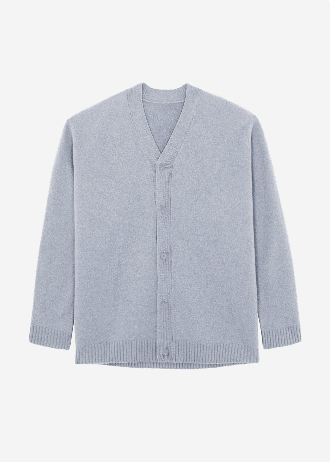 Beck Wool Cardigan - Light Grey