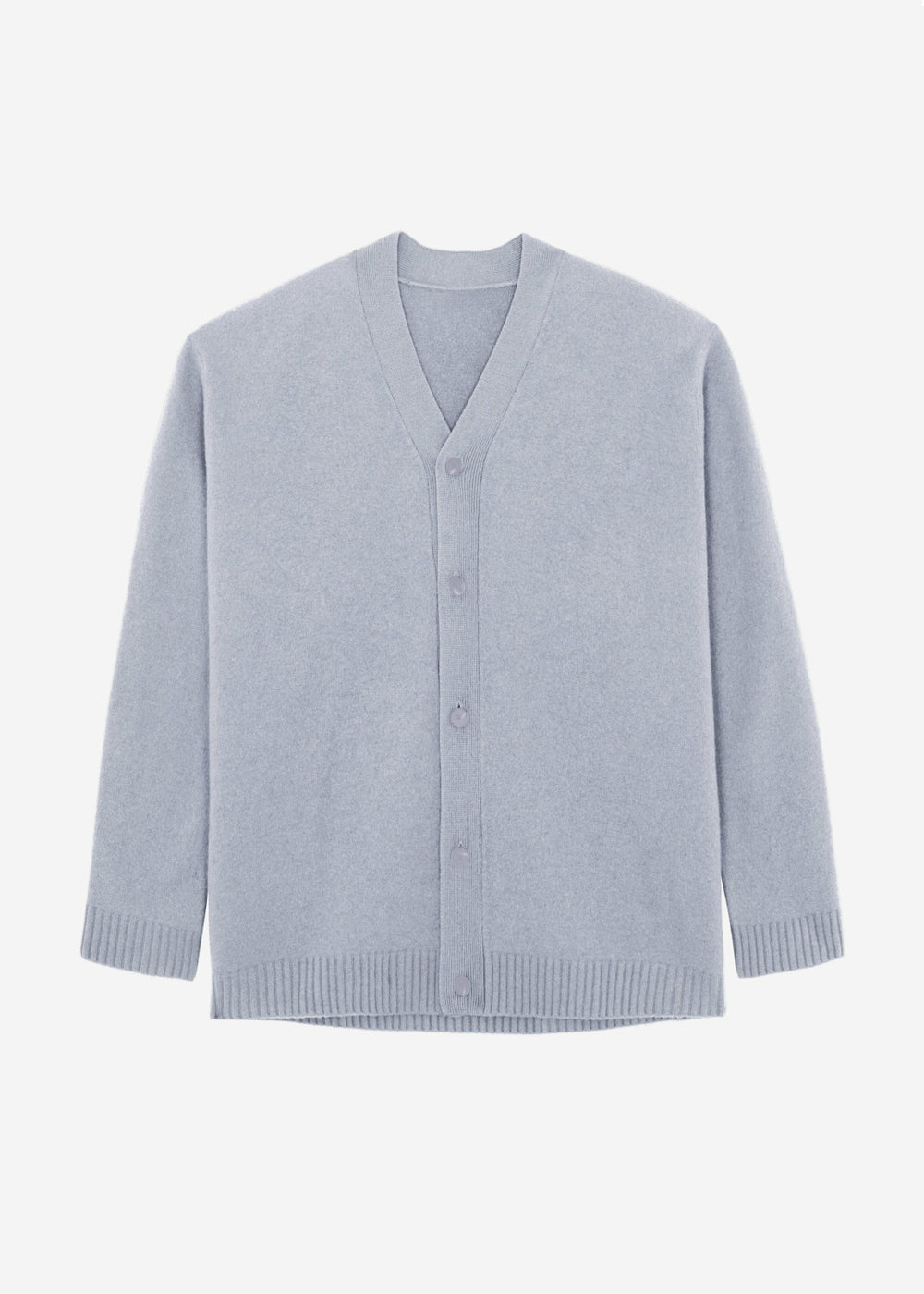 Beck Wool Cardigan - Light Grey