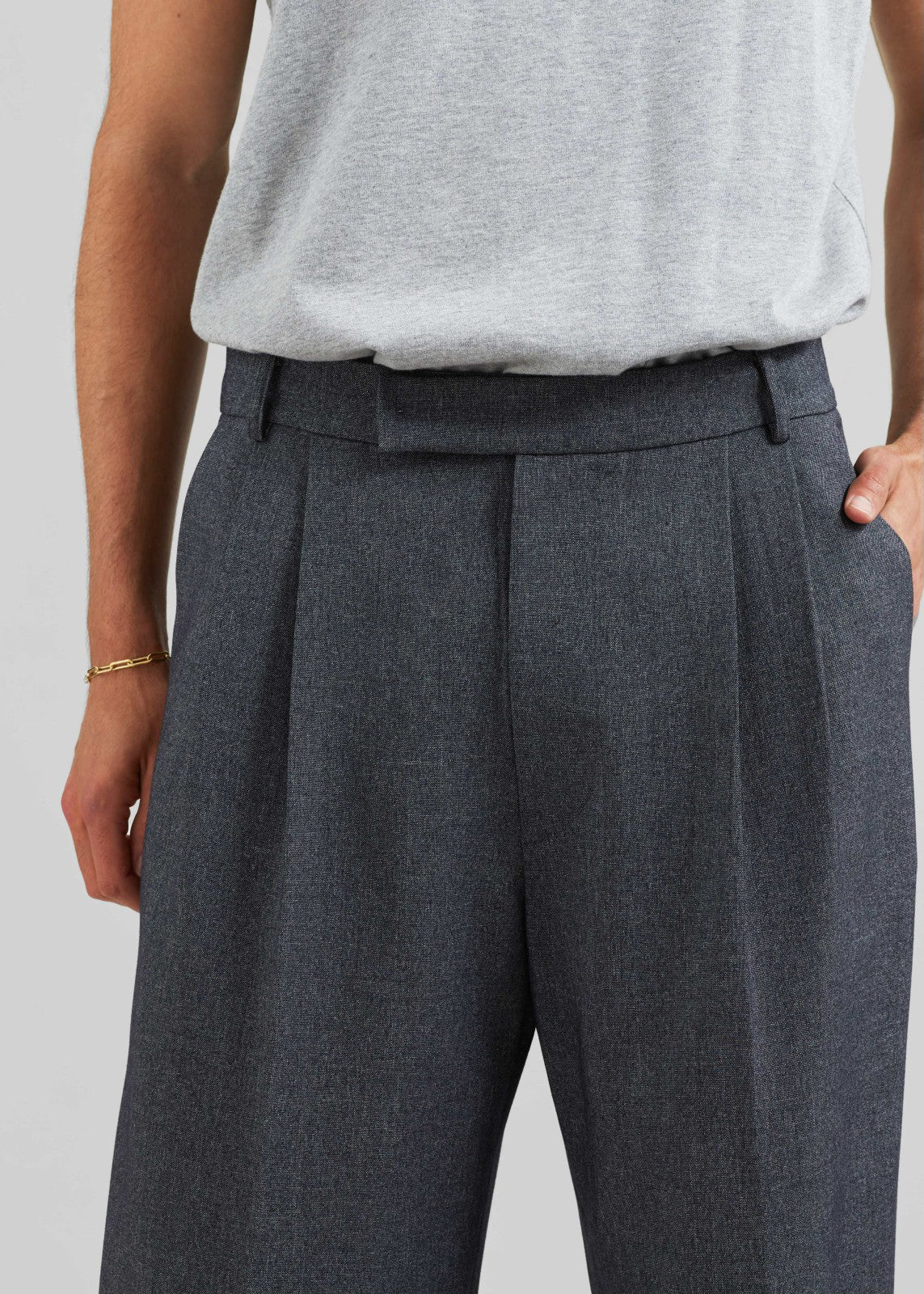 Beo Suit Pants - Grey Melange