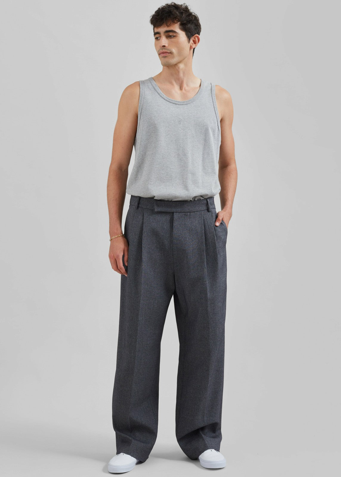 Beo Suit Pants - Grey Melange