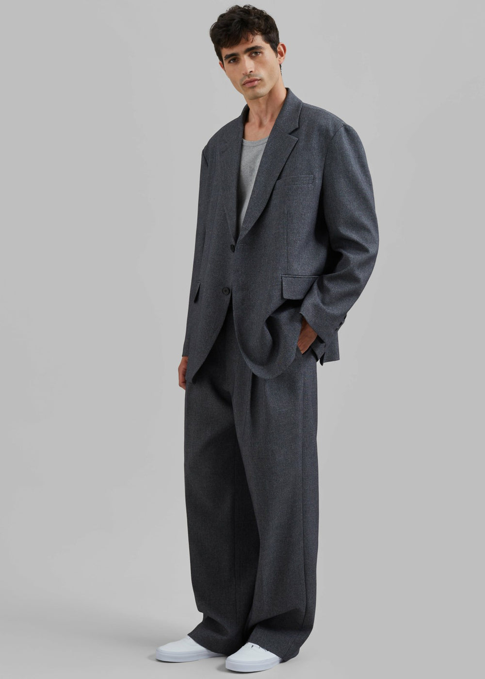 Beo Suit Pants - Grey Melange