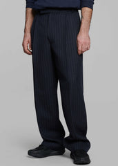 Beo Suit Pants - Navy/White Pinstripe