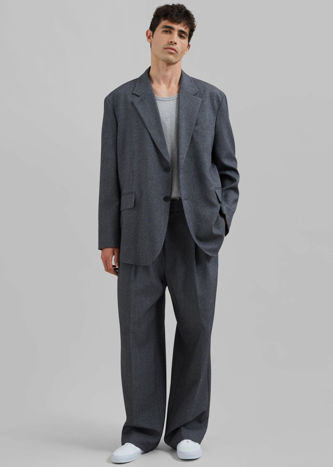Beo Blazer - Grey Melange