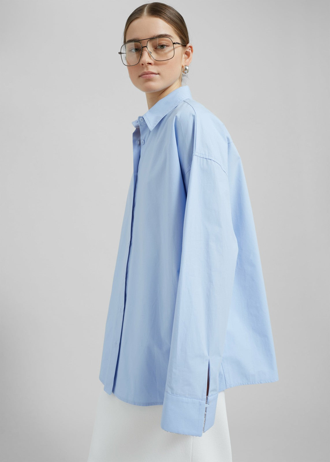 Aniston Button Up Shirt - Sky