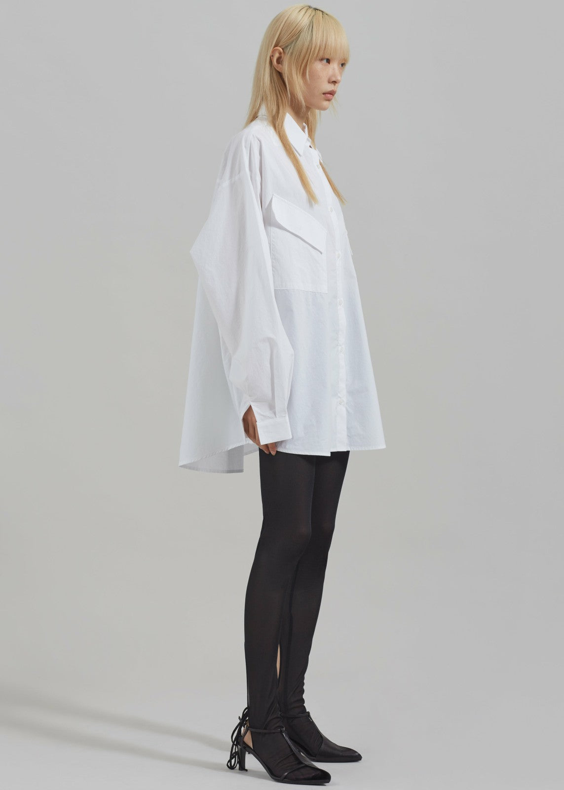Marin Button Up Utility Shirt - White