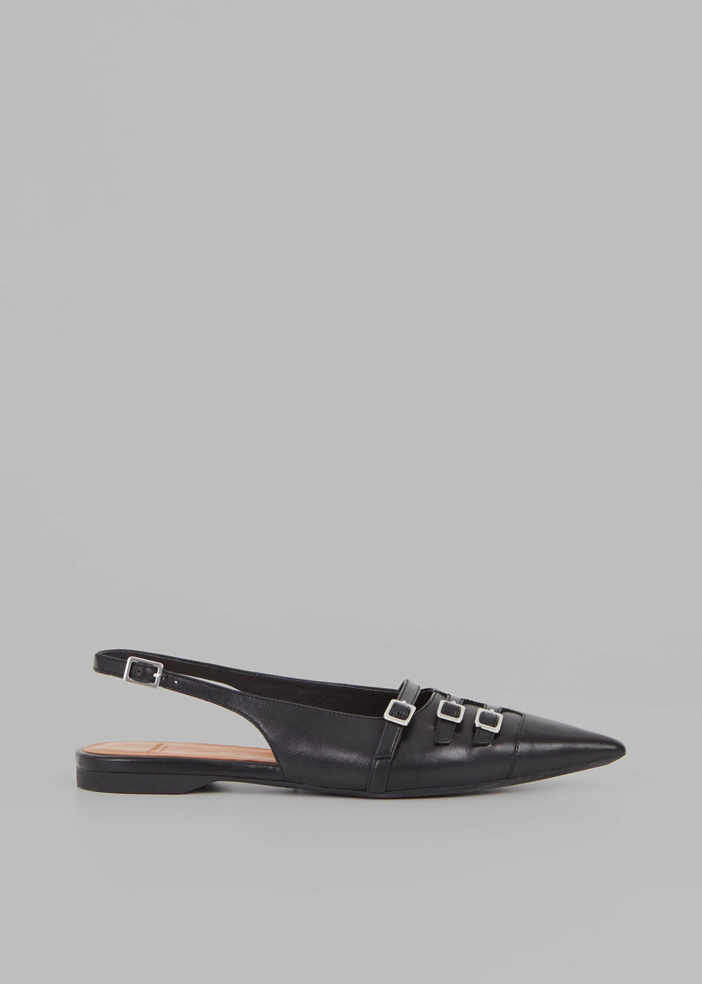 Vagabond Hermine Buckle Slingbacks - Black