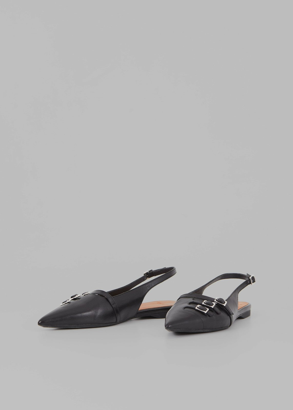 Vagabond Hermine Buckle Slingbacks - Black