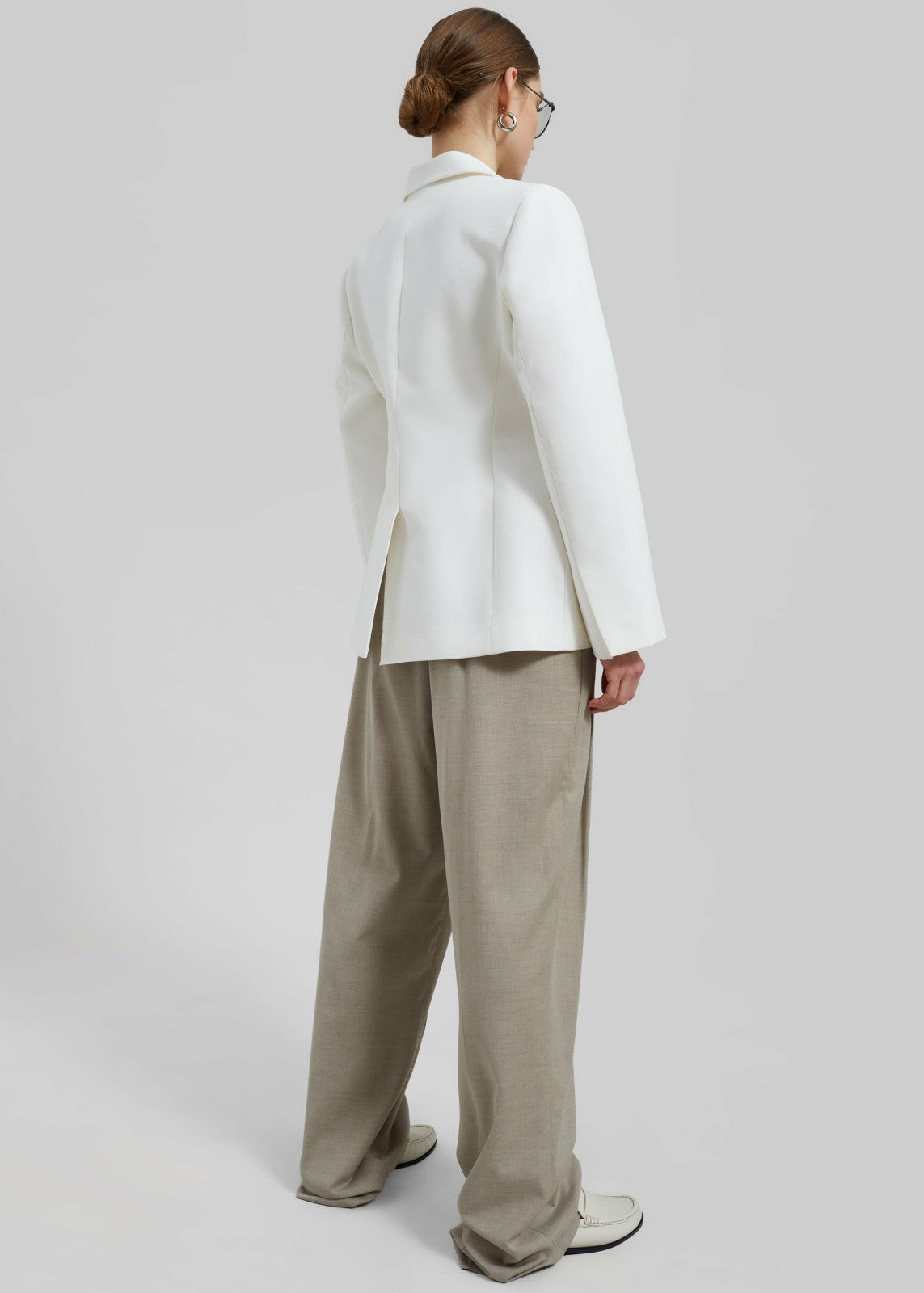 Colette Hourglass Blazer - White