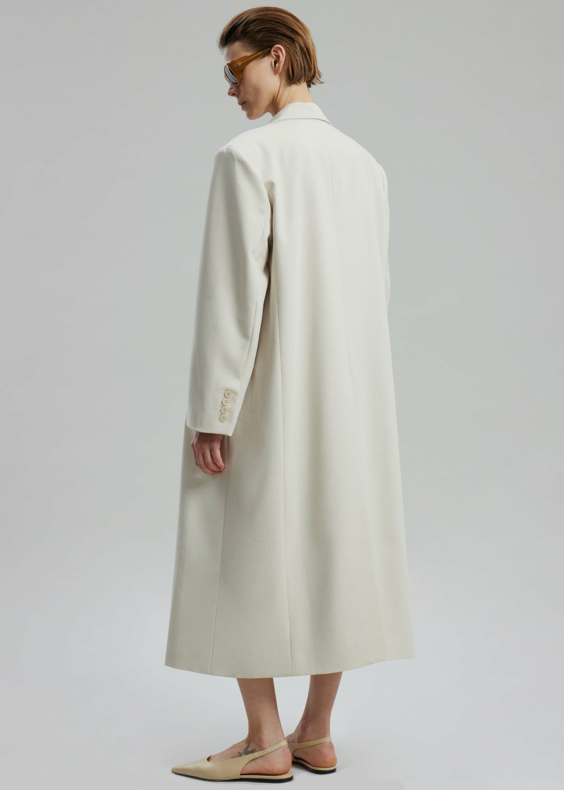 Dex Double Breasted Coat - Beige