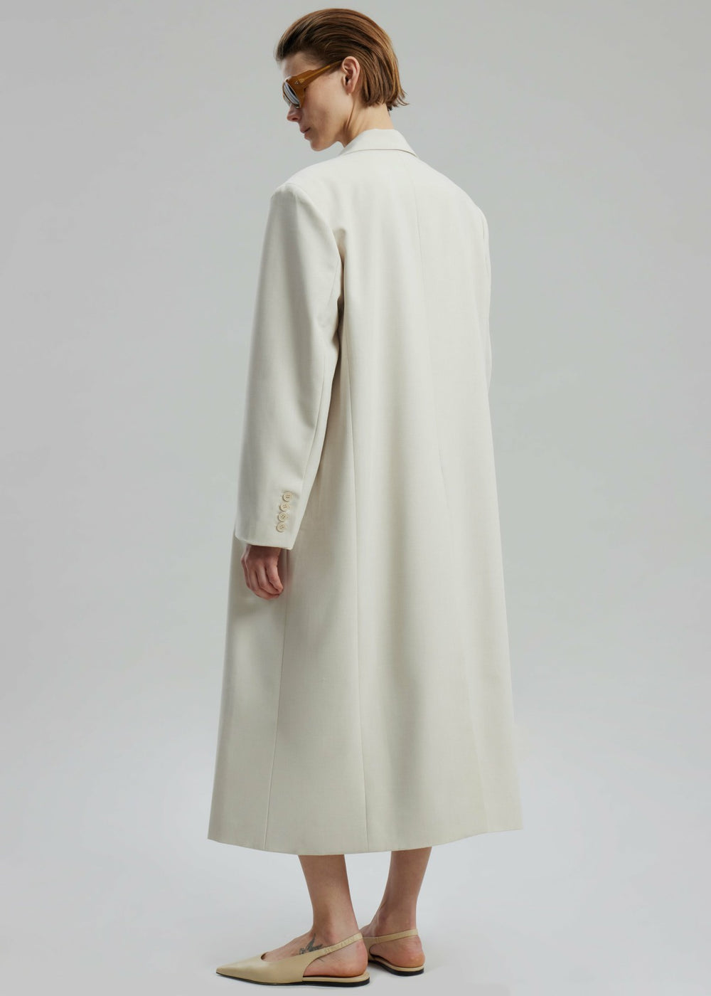Dex Double Breasted Coat - Beige