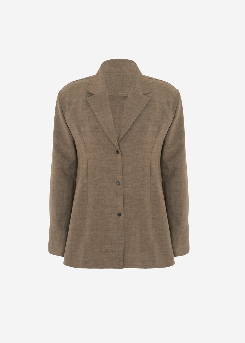 Chappell Padded Blazer - Brown