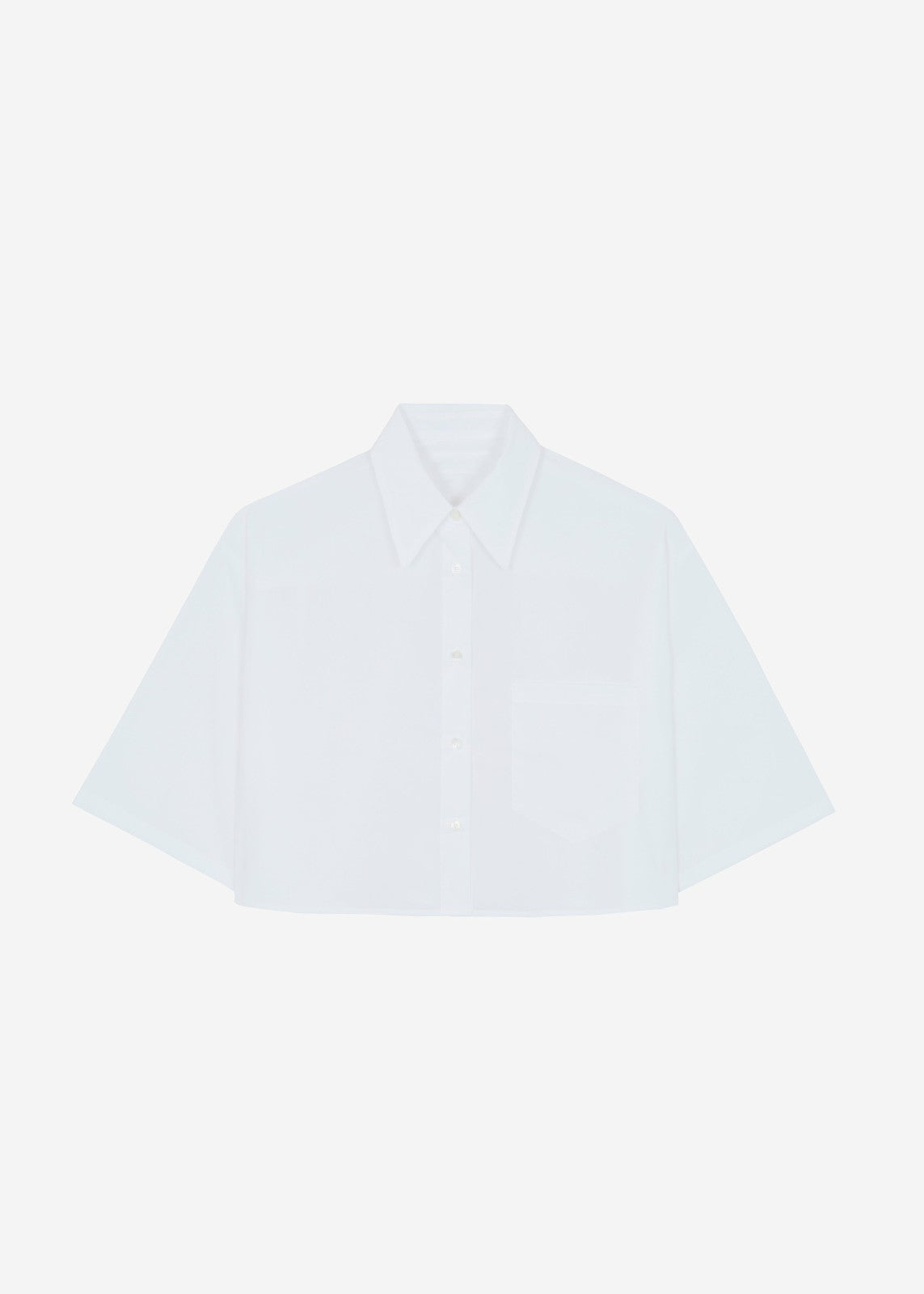 Odem Cropped Shirt - White