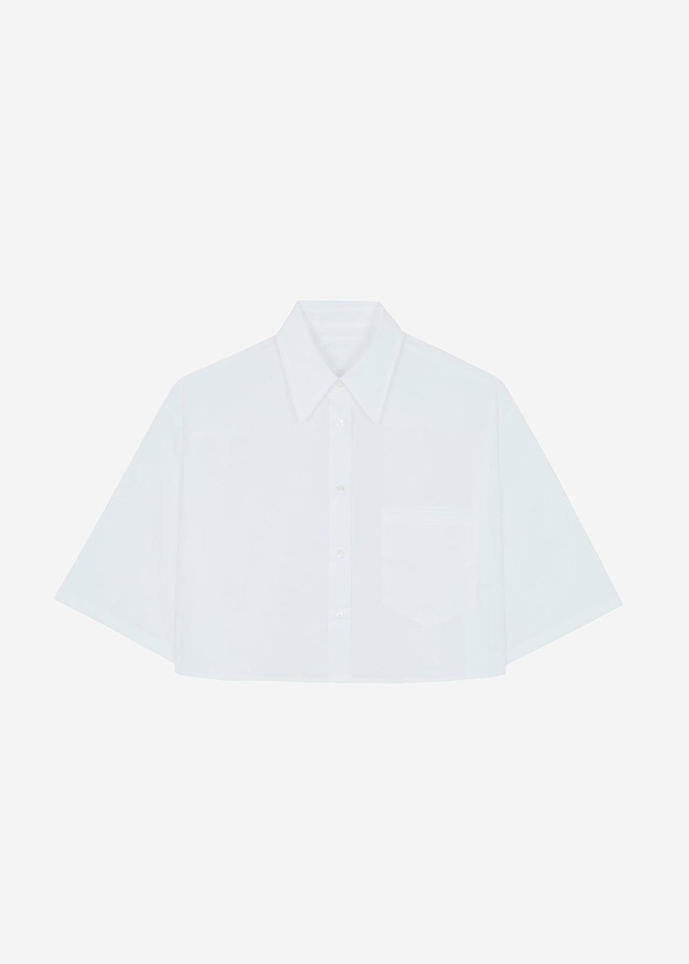 Odem Cropped Shirt - White