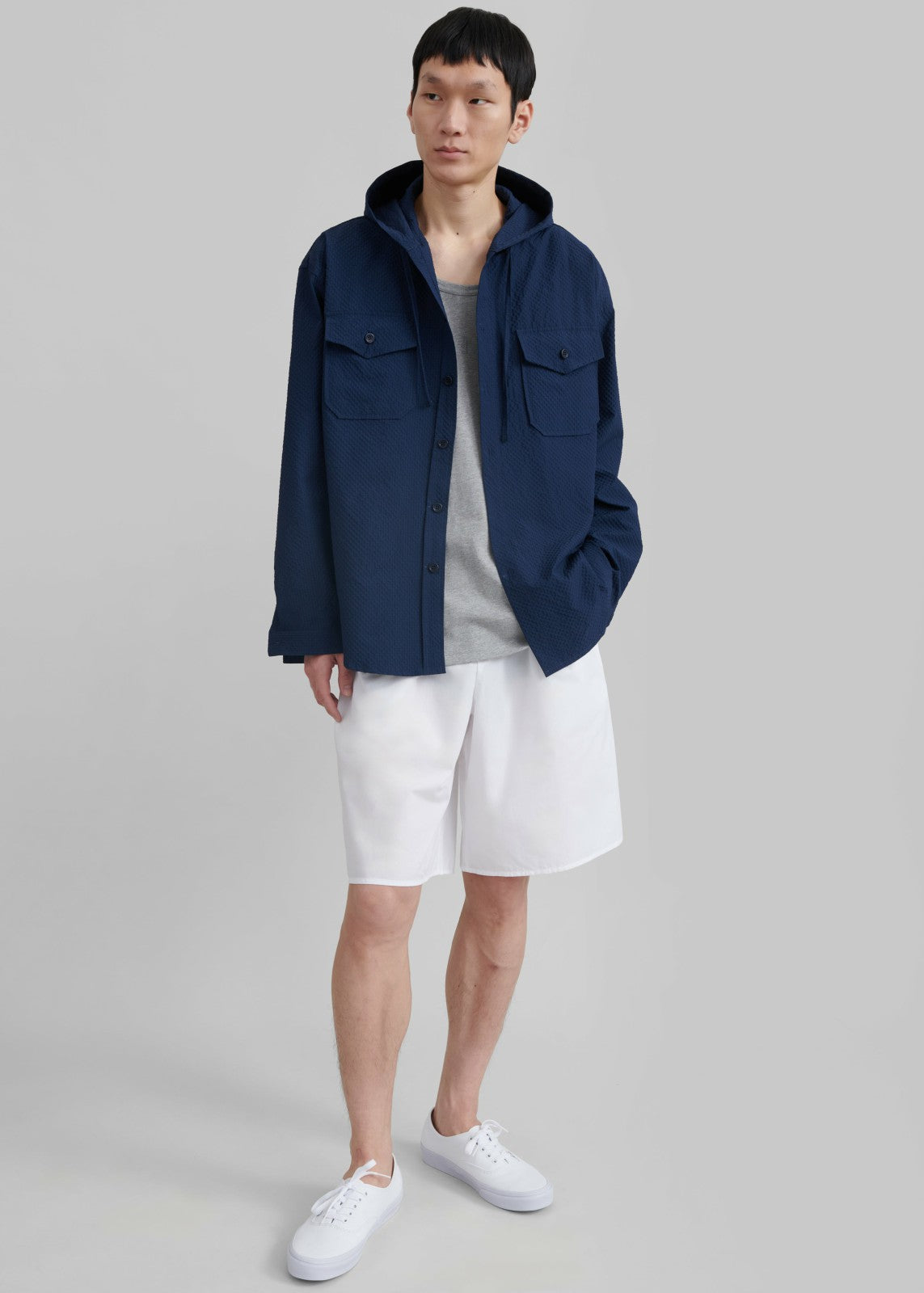 Lars Hooded Jacket - Navy