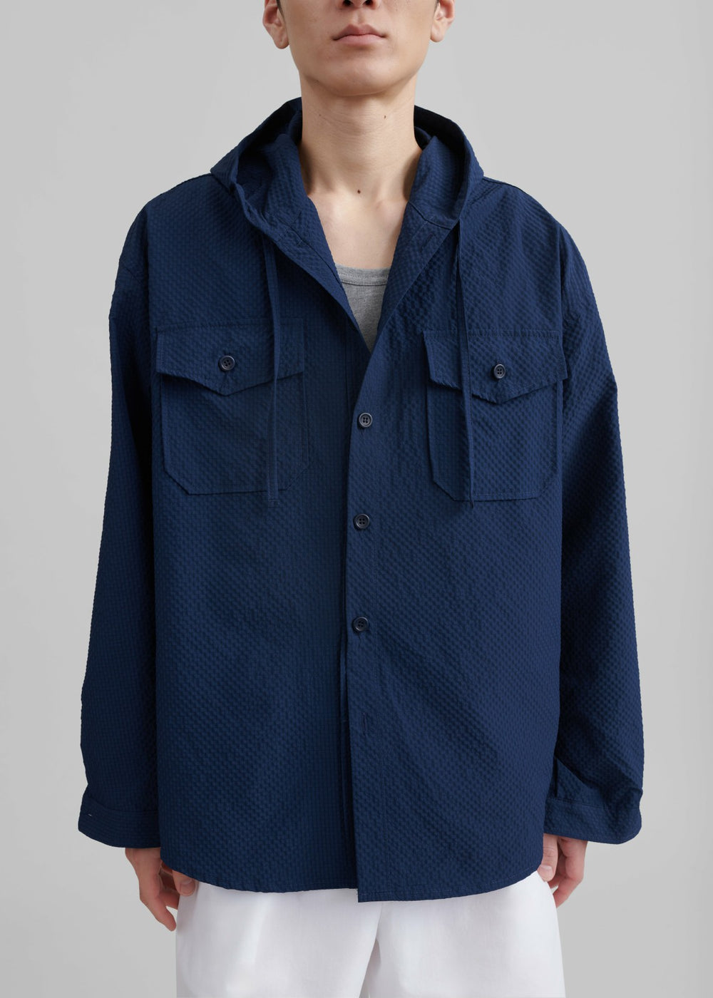 Lars Hooded Jacket - Navy