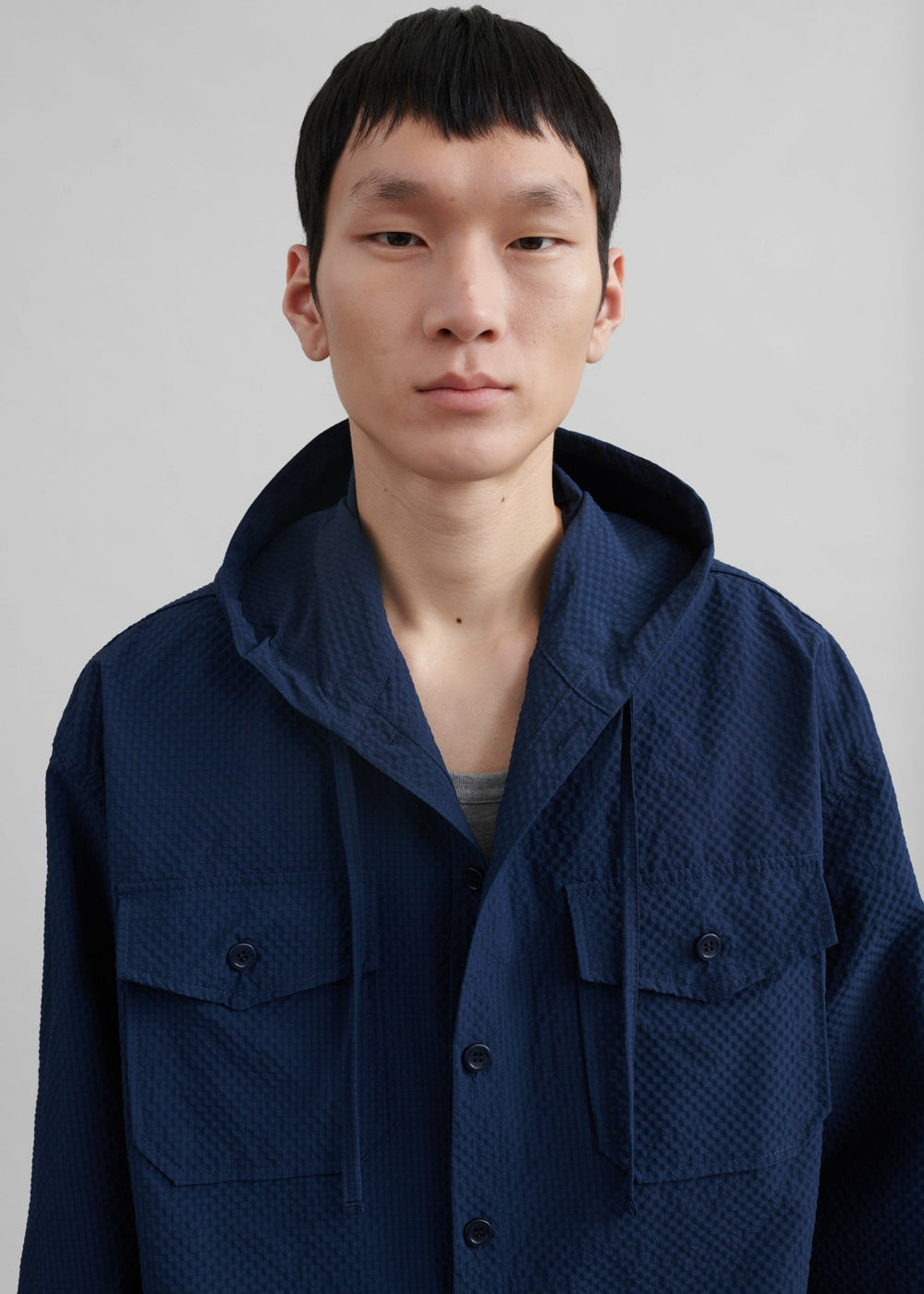 Lars Hooded Jacket - Navy