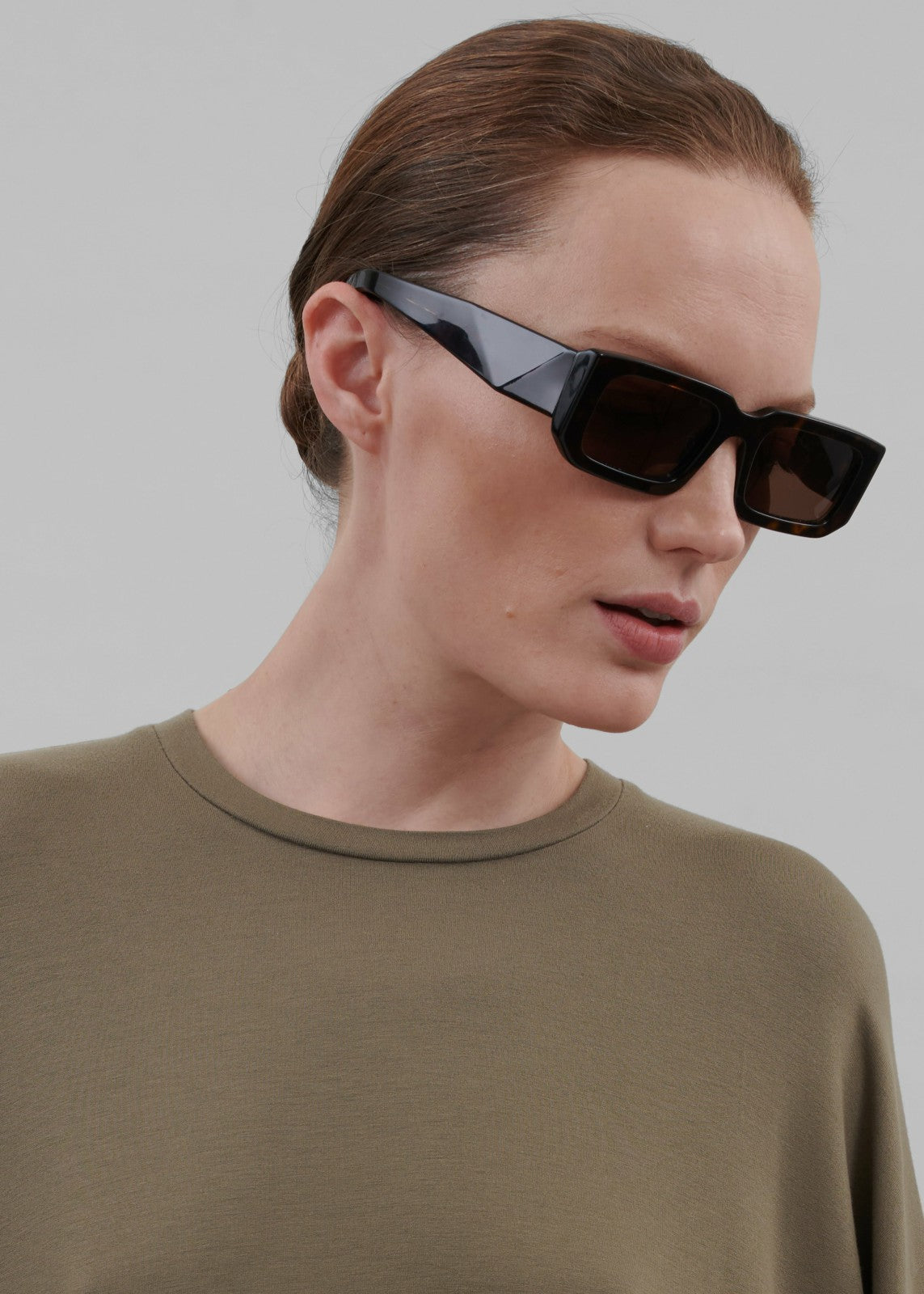 Ella Boxy Tee - Khaki Brown