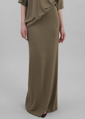 Ella Maxi Skirt - Khaki Brown