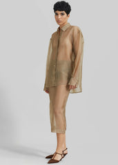 Peri Sheer Shirt - Desert Sand
