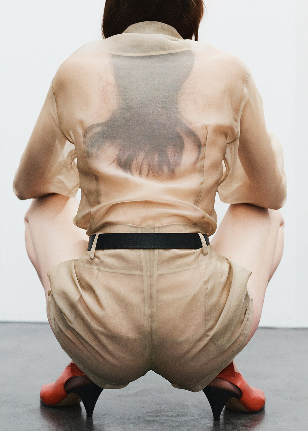 Peri Sheer Shirt - Desert Sand