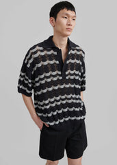 Lucca Knitted Top - Black