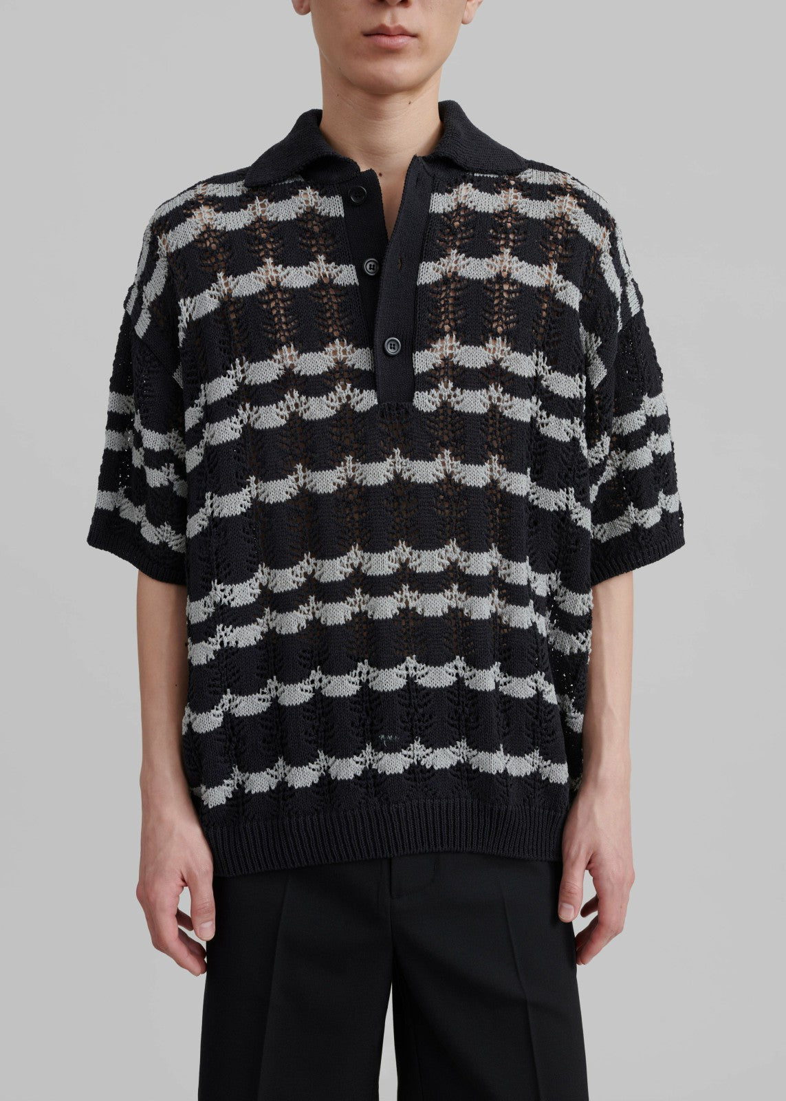 Lucca Knitted Top - Black