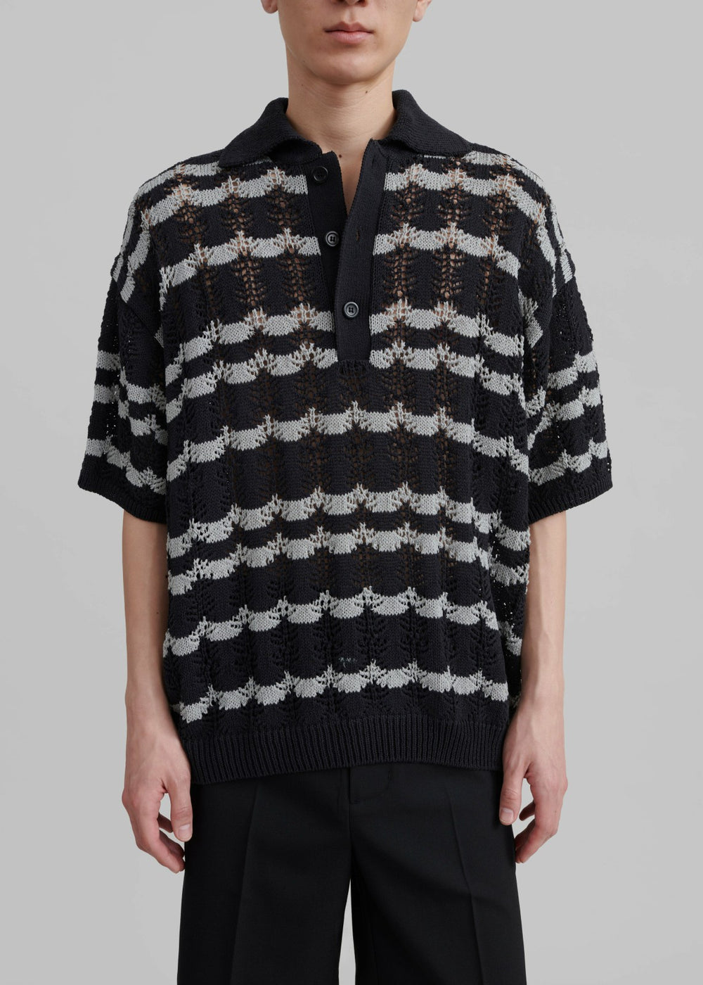 Lucca Knitted Top - Black
