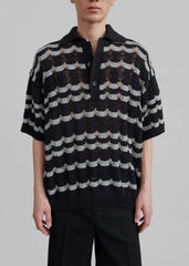 Lucca Knitted Top - Black