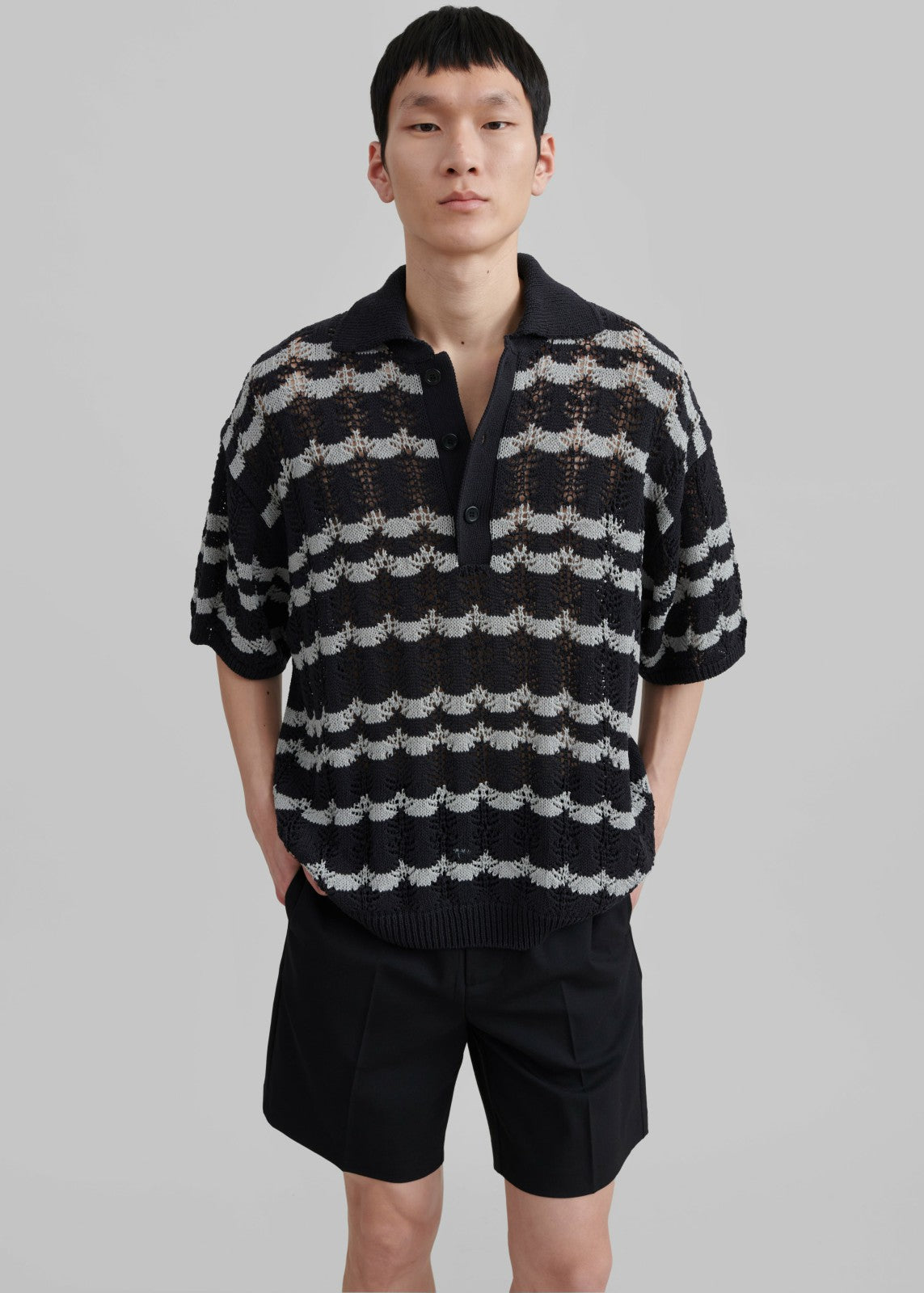 Lucca Knitted Top - Black