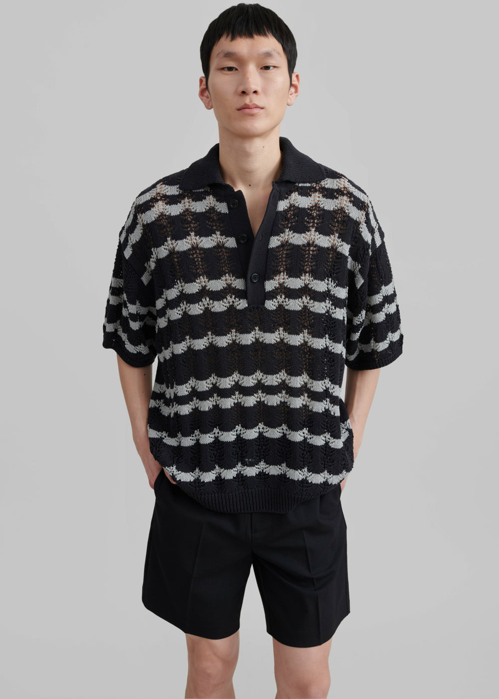 Lucca Knitted Top - Black