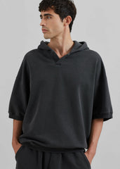 Christian Short Sleeve Hoodie - Charcoal
